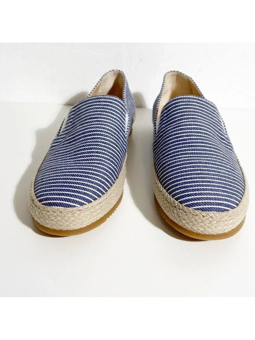 New Ron White Delilah Espadrille Loafer in Denim Stripe size 36 - Picture 2 of 6